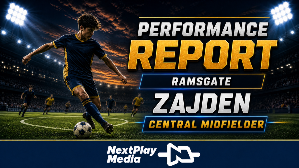 #46 ZAJDEN - SOCCER PLAYER PROFILE - RAMSGATE ramsgate zajden central midfielder performance report cover